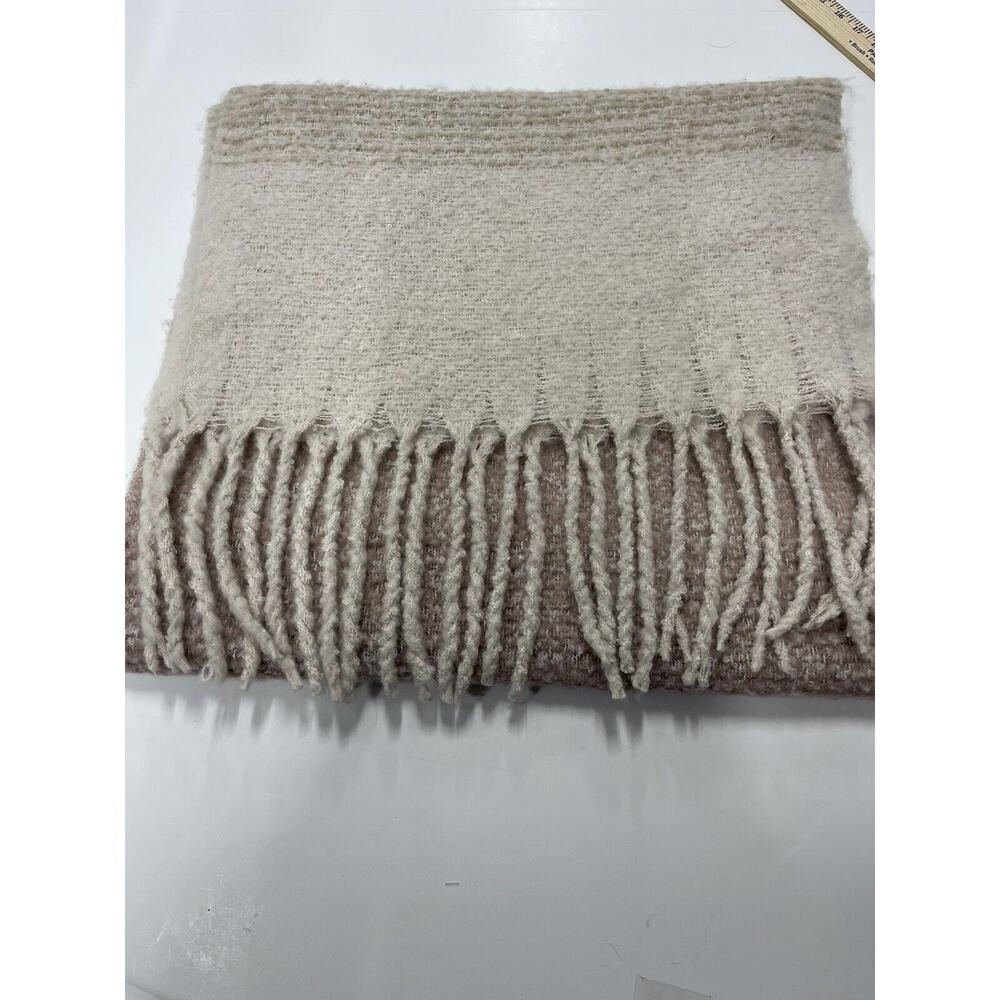 Mer Sea Always By The Sea Wrap Scarf 100% Polyester Beige Wrap One Size Fits All